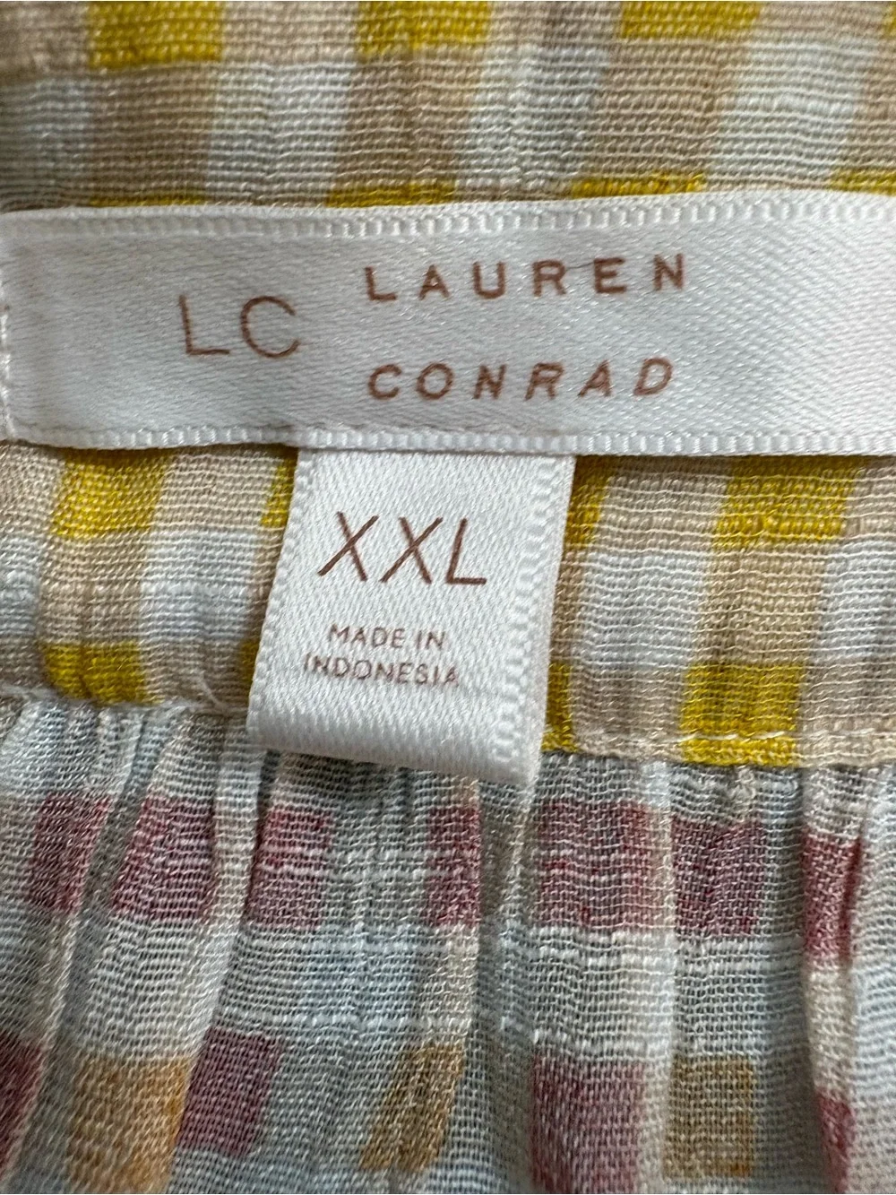 LC Lauren Conrad lightweight gingham